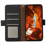ABEEL For Samsung Galaxy S24 FE Case Litchi Texture Leather RFID Blocking Phone Cover