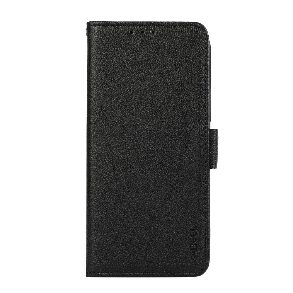 ABEEL For Samsung Galaxy S24 FE Case Litchi Texture Leather RFID Blocking Phone Cover