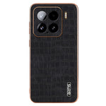 AZNS For Xiaomi 15 Case Electroplating Crocodile Texture PU+TPU Phone Cover