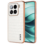 AZNS For Xiaomi 15 Case Electroplating Crocodile Texture PU+TPU Phone Cover