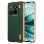 AZNS For Xiaomi 15 Pro Case Electroplating Crocodile Texture PU+TPU Phone Cover