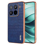 AZNS For Xiaomi 15 Pro Case Electroplating Crocodile Texture PU+TPU Phone Cover