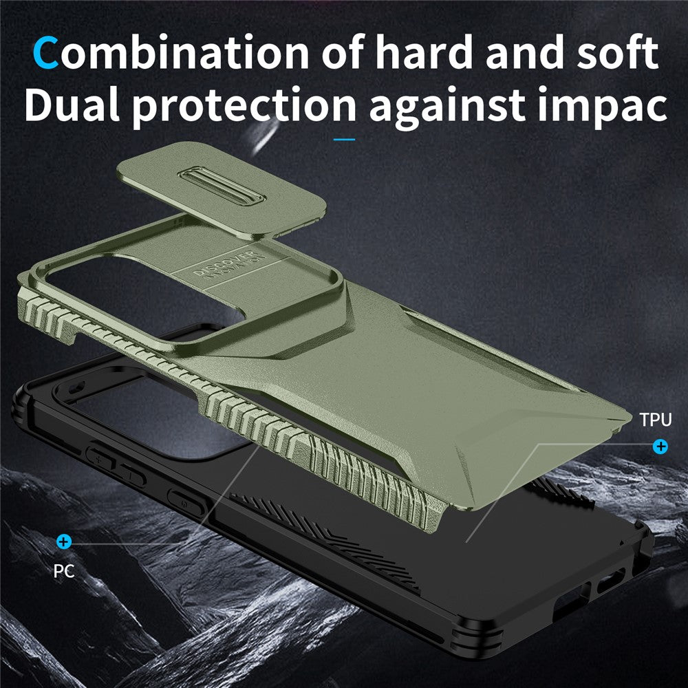 For Samsung Galaxy S25 Ultra Case Camshield TPU+PC Phone Cover Non-Slip Side Edge