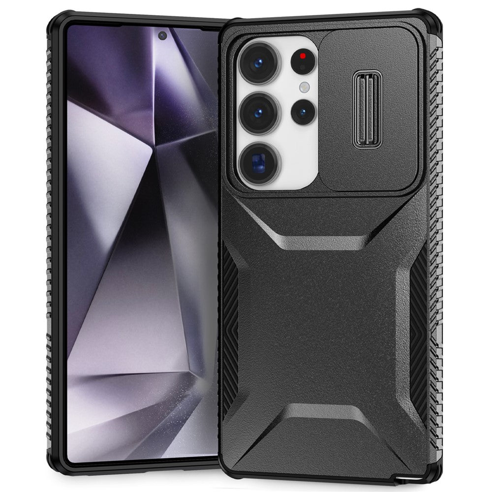 For Samsung Galaxy S25 Ultra Case Camshield TPU+PC Phone Cover Non-Slip Side Edge