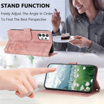 For Samsung Galaxy A33 5G Case Tulip Leather Phone Cover with 5 Card Slots Wallet