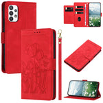 Samsung Galaxy A33 5G-cover, Tulip-lædermobilcover med 5 kortlommer, tegnebog