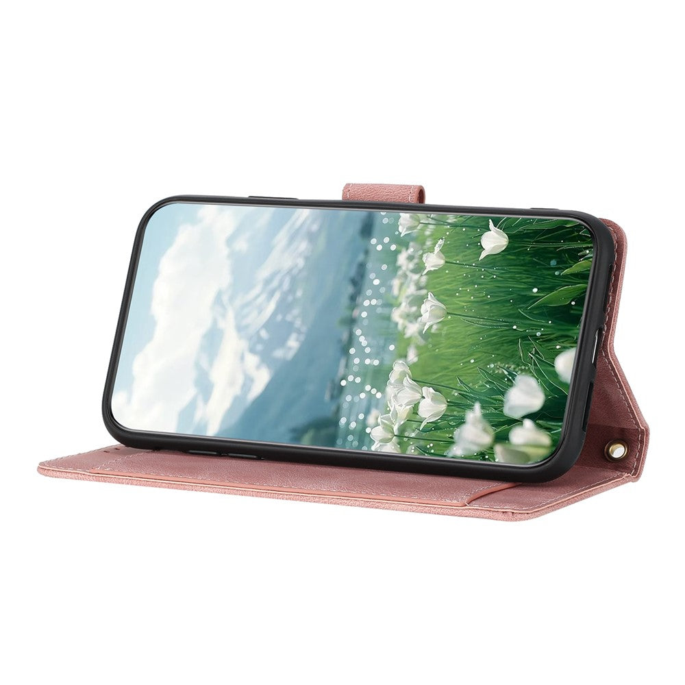 For Samsung Galaxy A36 5G Case Tulip Leather Phone Cover with 5 Card Slots Wallet