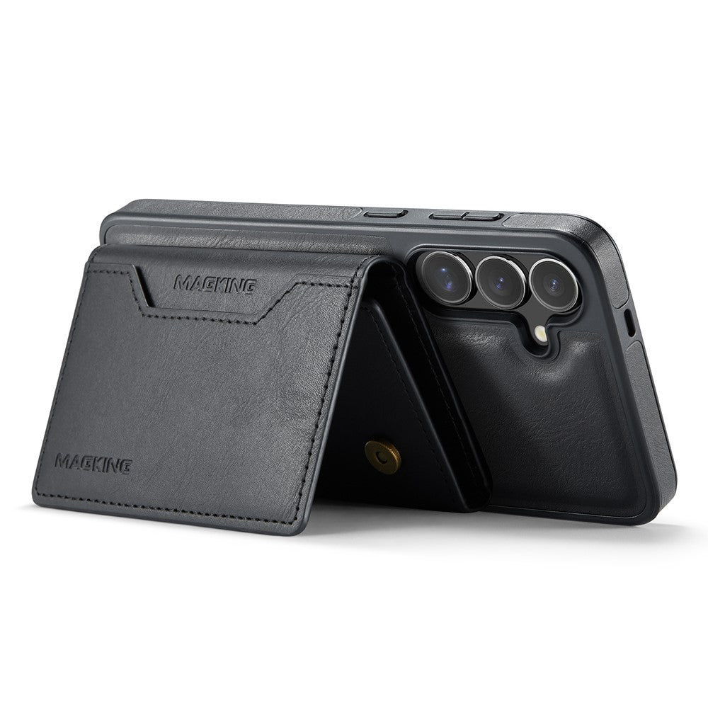 MAGGING K2-serien för Samsung Galaxy S24+ magnetiskt skal PC+TPU+PU mobilskal
