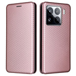 For Xiaomi 15 Case Carbon Fiber Texture Drop-Proof PU Leather Phone Cover
