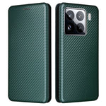 For Xiaomi 15 Case Carbon Fiber Texture Drop-Proof PU Leather Phone Cover