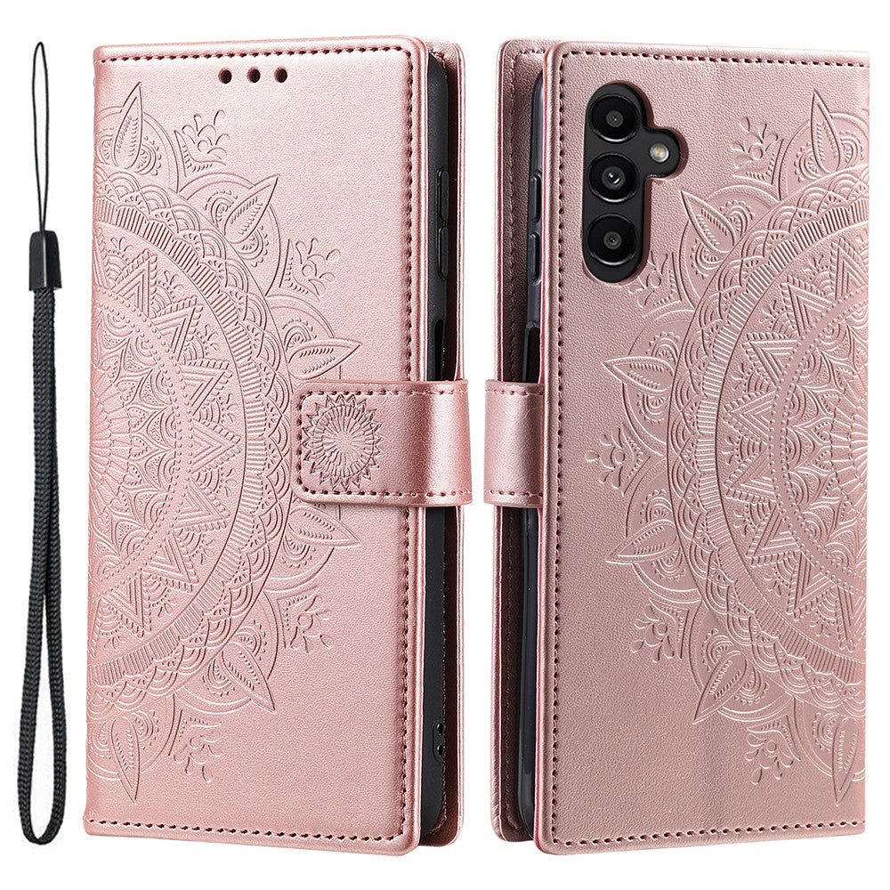 For Samsung Galaxy A36 5G Case Imprinted Totem PU Leather Wallet Stand Phone Cover