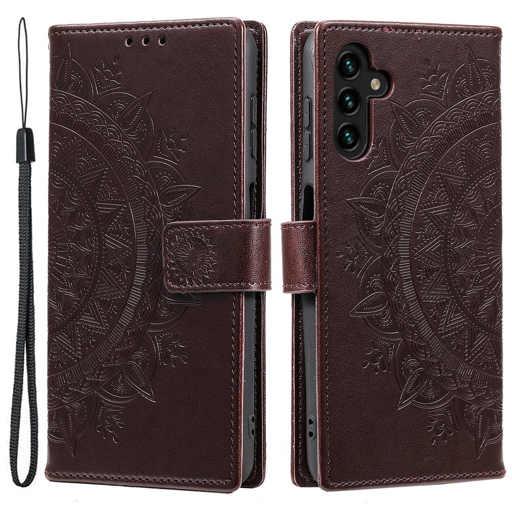 For Samsung Galaxy A36 5G Case Imprinted Totem PU Leather Wallet Stand Phone Cover