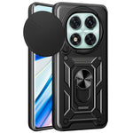 For Xiaomi Redmi Note 14 Pro 5G / Poco X7 5G Case with Slide Camera Lid PC+TPU Kickstand Phone Cover