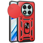 For Xiaomi Redmi Note 14 Pro 5G / Poco X7 5G Case with Slide Camera Lid PC+TPU Kickstand Phone Cover