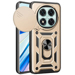 For Xiaomi Redmi Note 14 Pro 5G / Poco X7 5G Case with Slide Camera Lid PC+TPU Kickstand Phone Cover