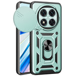 For Xiaomi Redmi Note 14 Pro 5G / Poco X7 5G Case with Slide Camera Lid PC+TPU Kickstand Phone Cover
