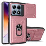 For Xiaomi 14T Pro Case PC+TPU Kickstand Phone Back Cover with Camera Slider