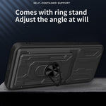 For Xiaomi 14T Pro Case PC+TPU Kickstand Phone Back Cover with Camera Slider