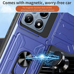 For Xiaomi 14T Pro Case PC+TPU Kickstand Phone Back Cover with Camera Slider