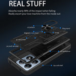 For Xiaomi 14T Pro Case PC+TPU Kickstand Phone Back Cover with Camera Slider