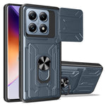 For Xiaomi 14T Pro Case PC+TPU Kickstand Phone Back Cover with Camera Slider