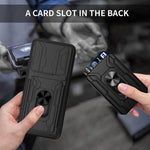 For Xiaomi Redmi Note 14 5G Case PC+TPU Kickstand Phone Back Cover with Camera Slider