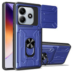 For Xiaomi Redmi Note 14 5G Case PC+TPU Kickstand Phone Back Cover with Camera Slider