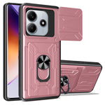 For Xiaomi Redmi Note 14 5G Case PC+TPU Kickstand Phone Back Cover with Camera Slider