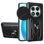 For Xiaomi Redmi Note 14 Pro 5G / Poco X7 5G Case PC+TPU Kickstand Phone Back Cover with Camera Slider