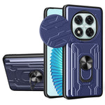 For Xiaomi Redmi Note 14 Pro 5G / Poco X7 5G Case PC+TPU Kickstand Phone Back Cover with Camera Slider