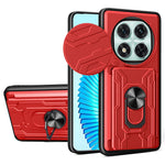 For Xiaomi Redmi Note 14 Pro 5G / Poco X7 5G Case PC+TPU Kickstand Phone Back Cover with Camera Slider