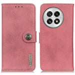 KHAZNEH For OnePlus 13 Wallet Case Cowhide Texture Leather Flip Phone Cover