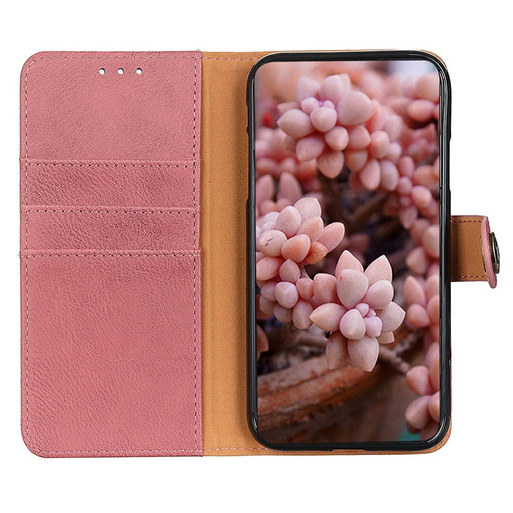 KHAZNEH For OnePlus 13 Wallet Case Cowhide Texture Leather Flip Phone Cover