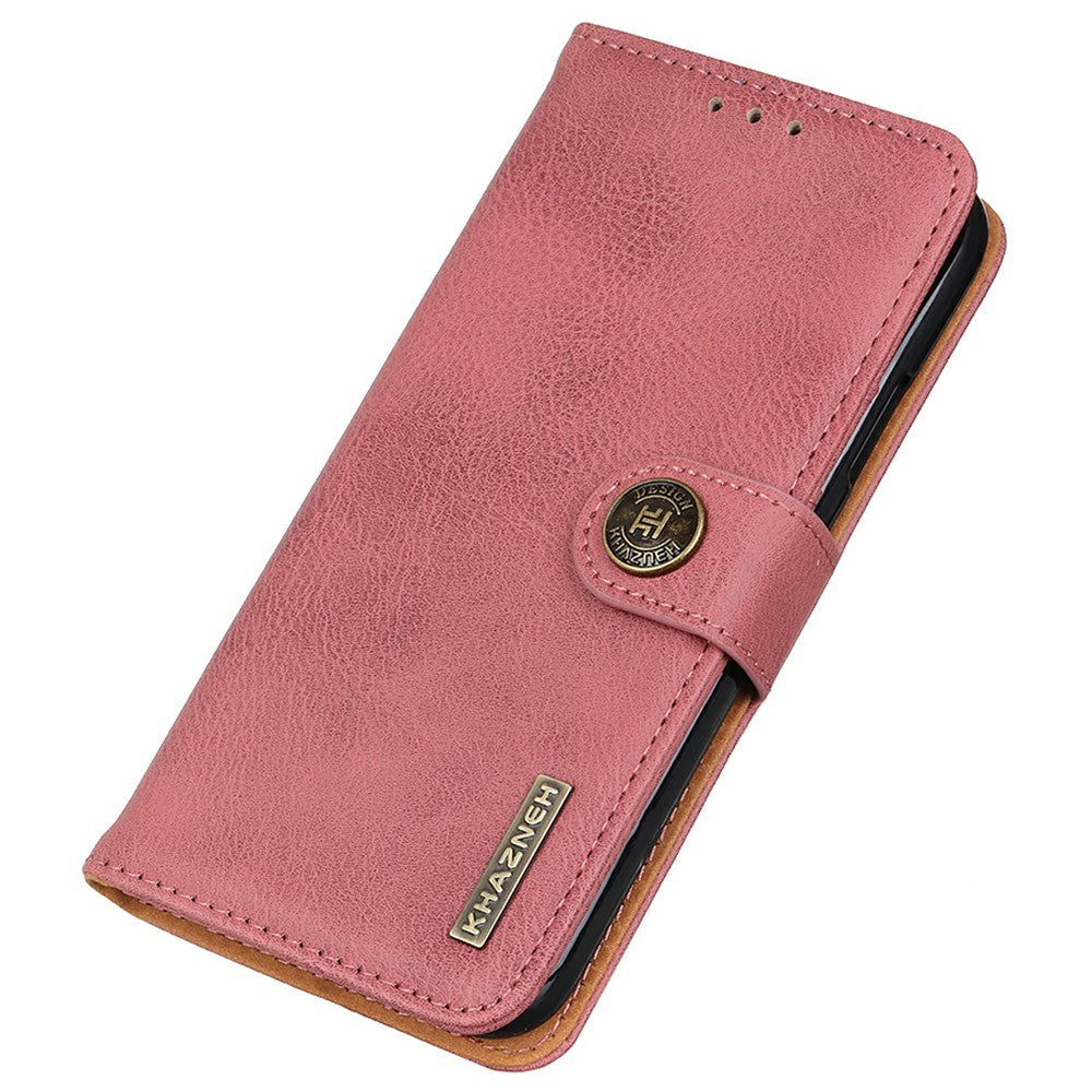 KHAZNEH For OnePlus 13 Wallet Case Cowhide Texture Leather Flip Phone Cover