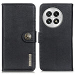 KHAZNEH For OnePlus 13 Wallet Case Cowhide Texture Leather Flip Phone Cover