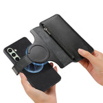 CASENEO For Samsung Galaxy S25+ MW-02 Detachable Magnetic Leather Wallet Phone Cover