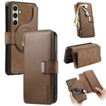 CASENEO For Samsung Galaxy S25+ MW-02 Detachable Magnetic Leather Wallet Phone Cover