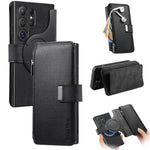 CASENEO Til Samsung Galaxy S25 Ultra MW-02 Aftageligt Magnetisk Læder Pung Telefoncover