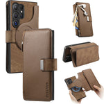 CASENEO Til Samsung Galaxy S25 Ultra MW-02 Aftageligt Magnetisk Læder Pung Telefoncover