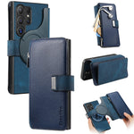 CASENEO Til Samsung Galaxy S25 Ultra MW-02 Aftageligt Magnetisk Læder Pung Telefoncover