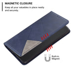 For Honor Magic7 Lite 5G / X9c 5G / X60 Pro 5G Case Card Slots Geometry Imprint Leather Phone Cover