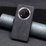 BINFEN COLOR For Honor Magic7 Lite 5G / X9c 5G / X60 Pro 5G Phone Cases Wallet Stand Geometry Imprint Leather Cover