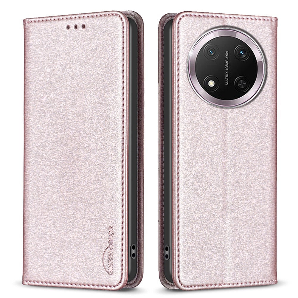 BINFEN COLOR BF18 For Honor Magic7 Lite 5G / X9c 5G / X60 Pro 5G Leather Case Card Slots Phone Cover