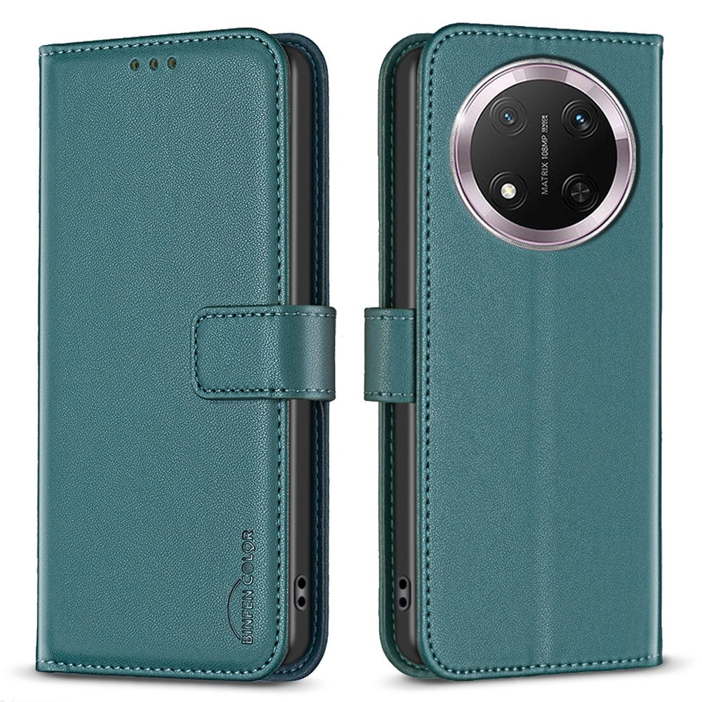 BINFEN COLOR BF17 For Honor Magic7 Lite 5G / X9c 5G / X60 Pro 5G Case Wallet Folio Flip Leather Cover
