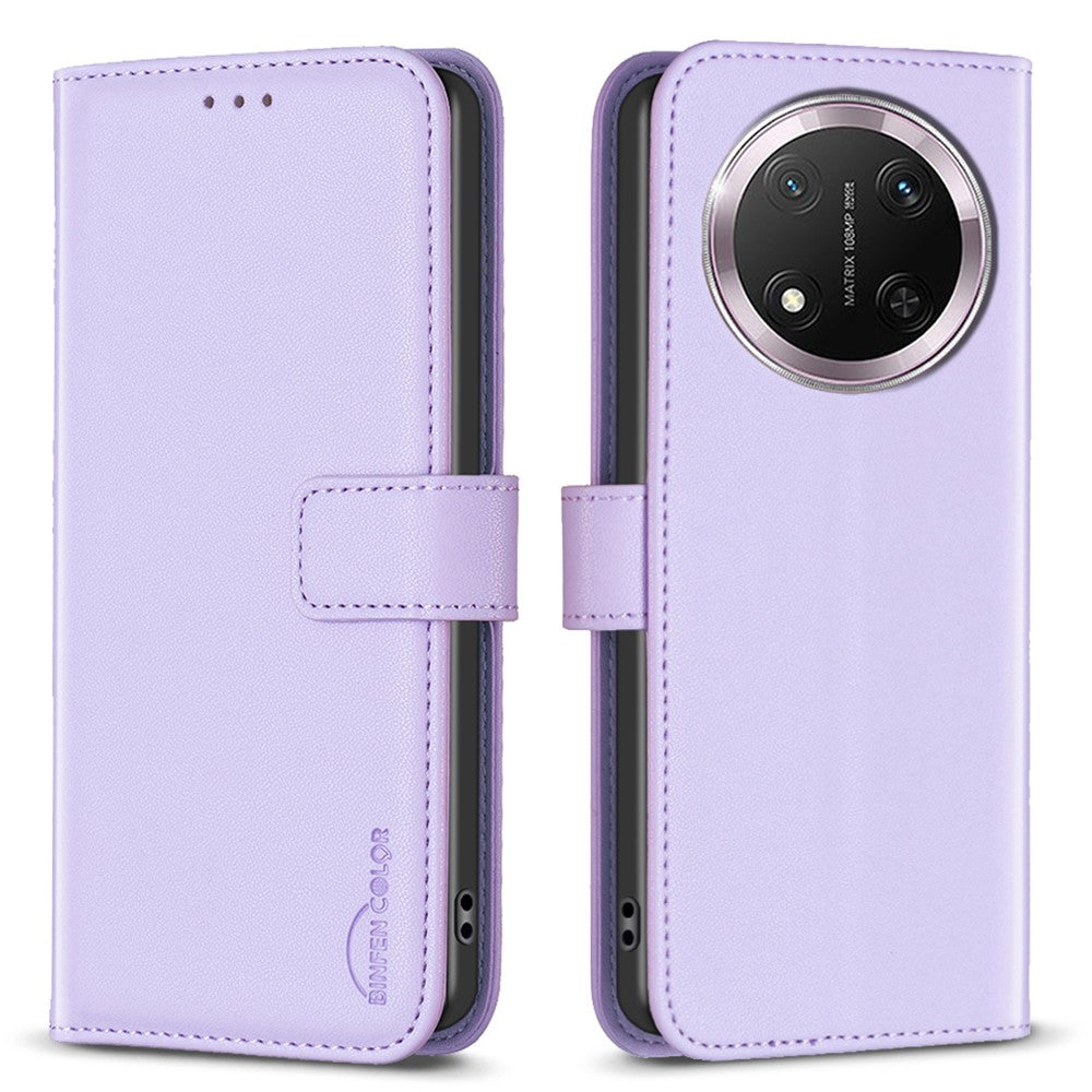 BINFEN COLOR BF17 For Honor Magic7 Lite 5G / X9c 5G / X60 Pro 5G Case Wallet Folio Flip Leather Cover