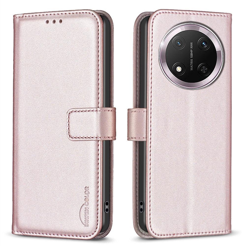 BINFEN COLOR BF17 For Honor Magic7 Lite 5G / X9c 5G / X60 Pro 5G Case Wallet Folio Flip Leather Cover