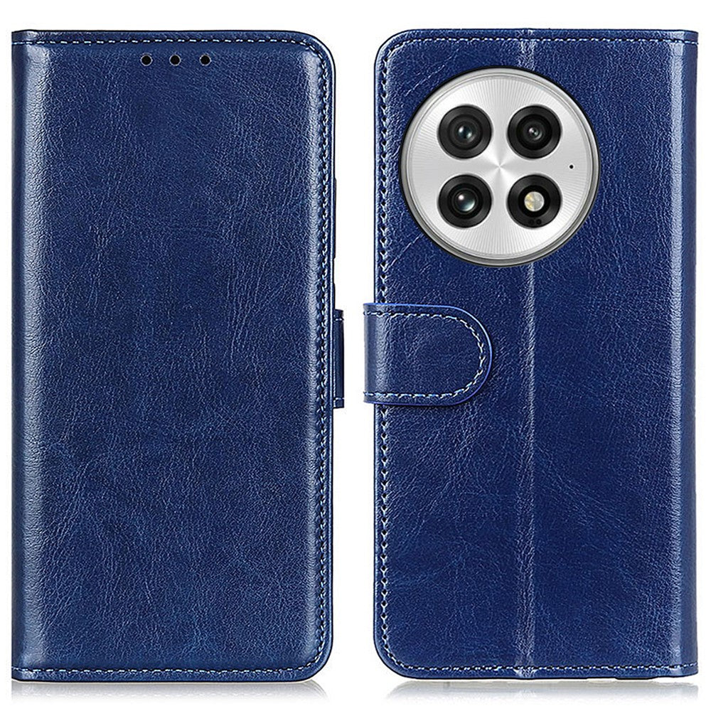 OnePlus 13-skal Crazy Horse Texture PU-lädermobilstativ