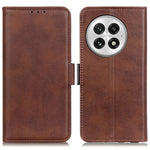 For OnePlus 13 Case Stand Cowhide Texture PU Leather Phone Cover