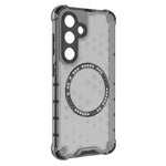 For Samsung Galaxy S25 Magnetic Case Honeycomb Design TPU+PC Phone Cover