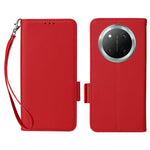 Leather Case with Wrist Strap for Honor X9c 5G / Magic7 Lite 5G / X60 Pro 5G Litchi Texture Wallet Phone Cover